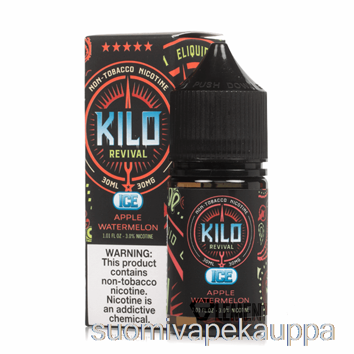 Vape Nesteet Jääomena Vesimeloni - Kilo Elvytyssuoloja - 30ml 30mg